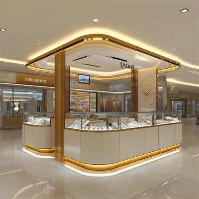 Udstillingsvindue til smykkebutik Mall Kiosk