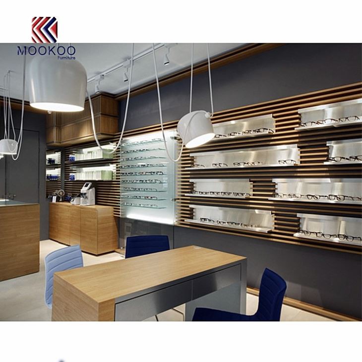 Optical Shop Interior Decoration Display Wall Showcase Design