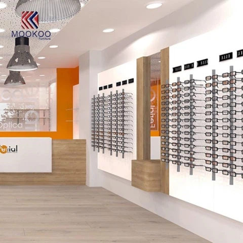 Clear Vision Eyewear Wall Design Showroom