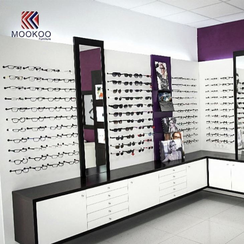 Optisk væg Kiosk Display Interiørdesign