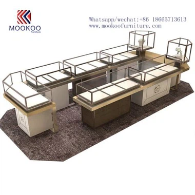 Antik indkøbscenter Smykkebutik 3D-rendering smykkebutik Design