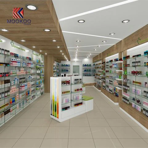 Opbevaringsrammer af hærdet glas Farmacia Shop af bedste pris